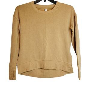 Athleta Womens Balance tuscan gold long sleeved sweatshirt size XXS Active